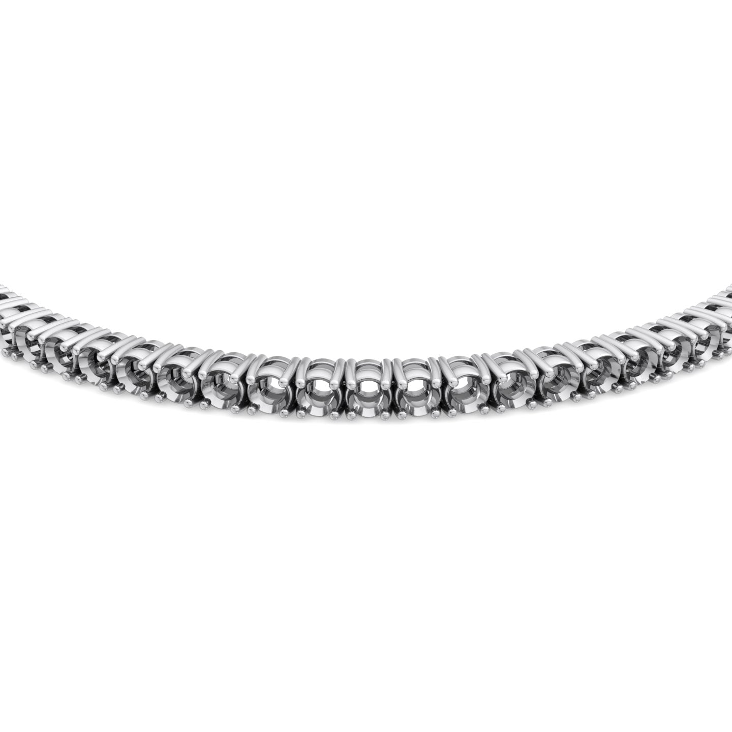 8 inches 4 Prong Tennis Mountings Bracelet