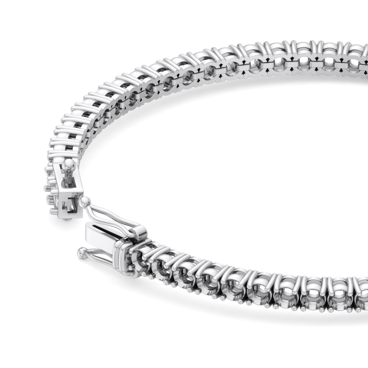 8 inches 4 Prong Tennis Mountings Bracelet